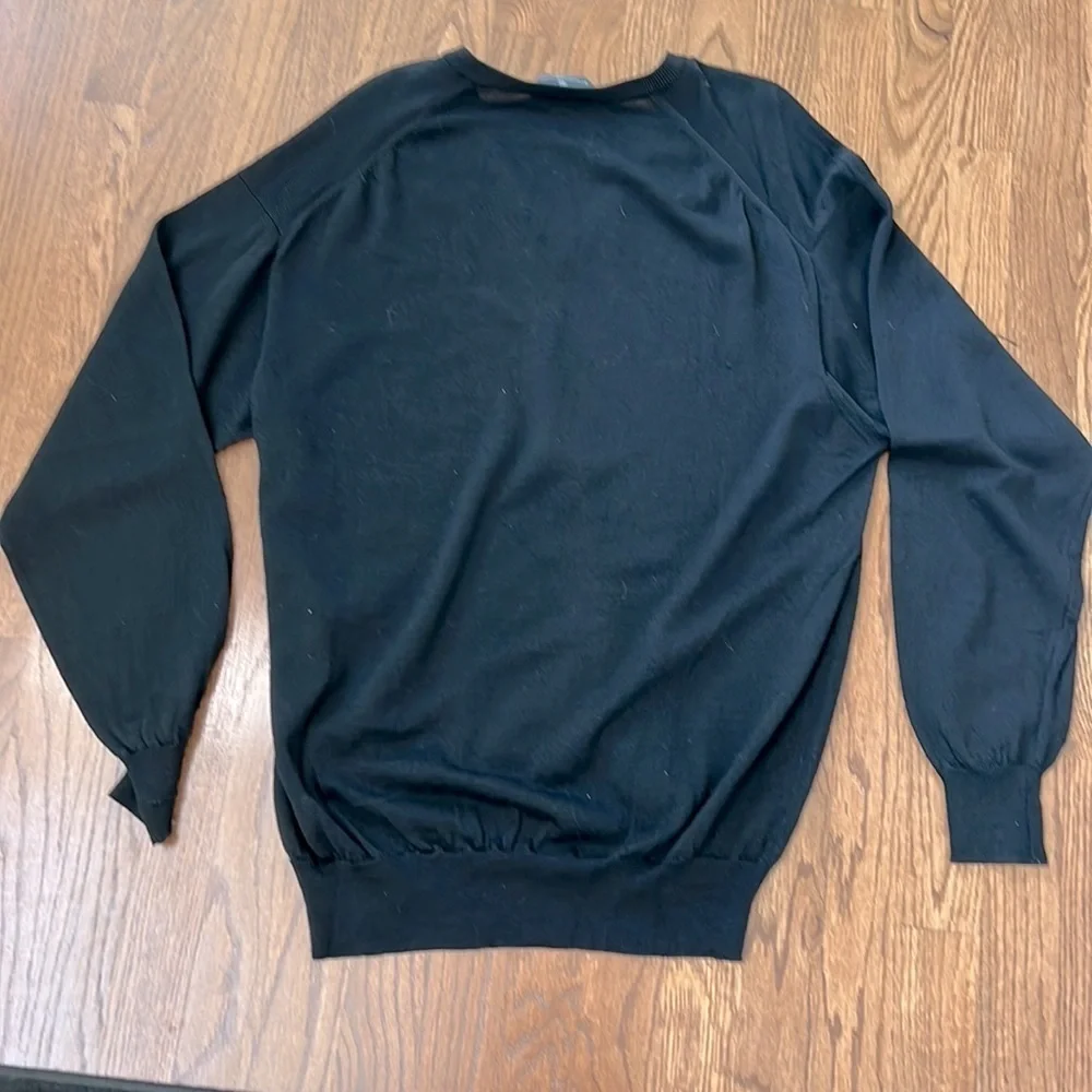 Ermenegildo Zegna Black Sweater size 52V Large